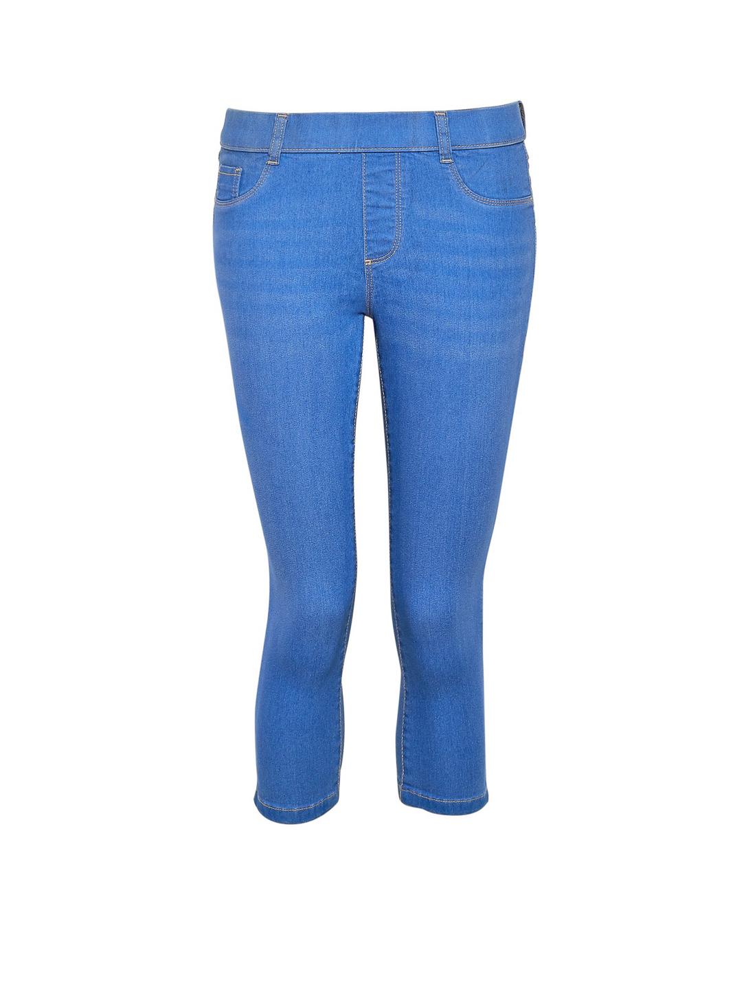 106 Petite Ocean Blue Eden Cropped Jeans image number 2
