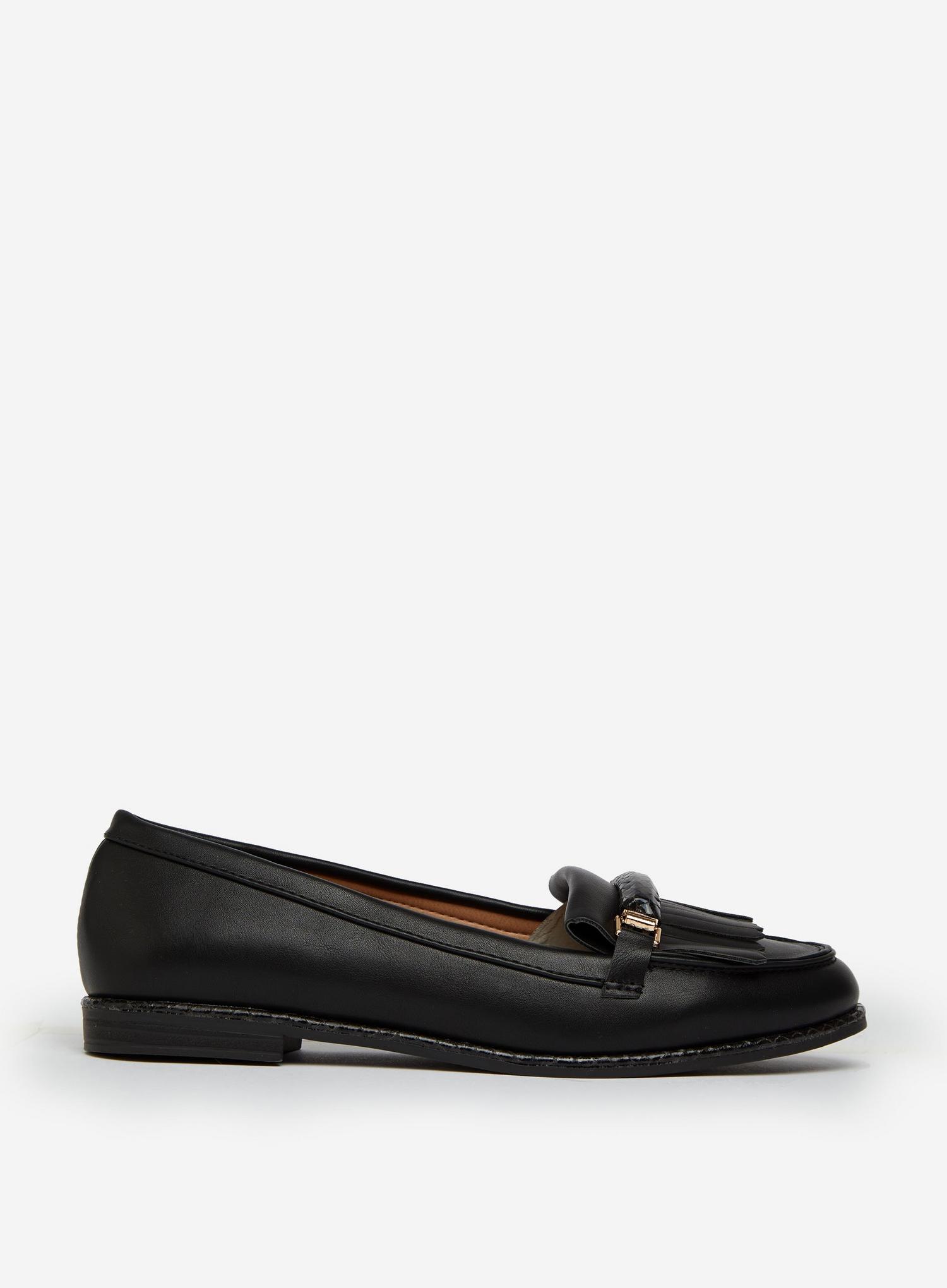 Black Loop Loafers | Dorothy Perkins UK