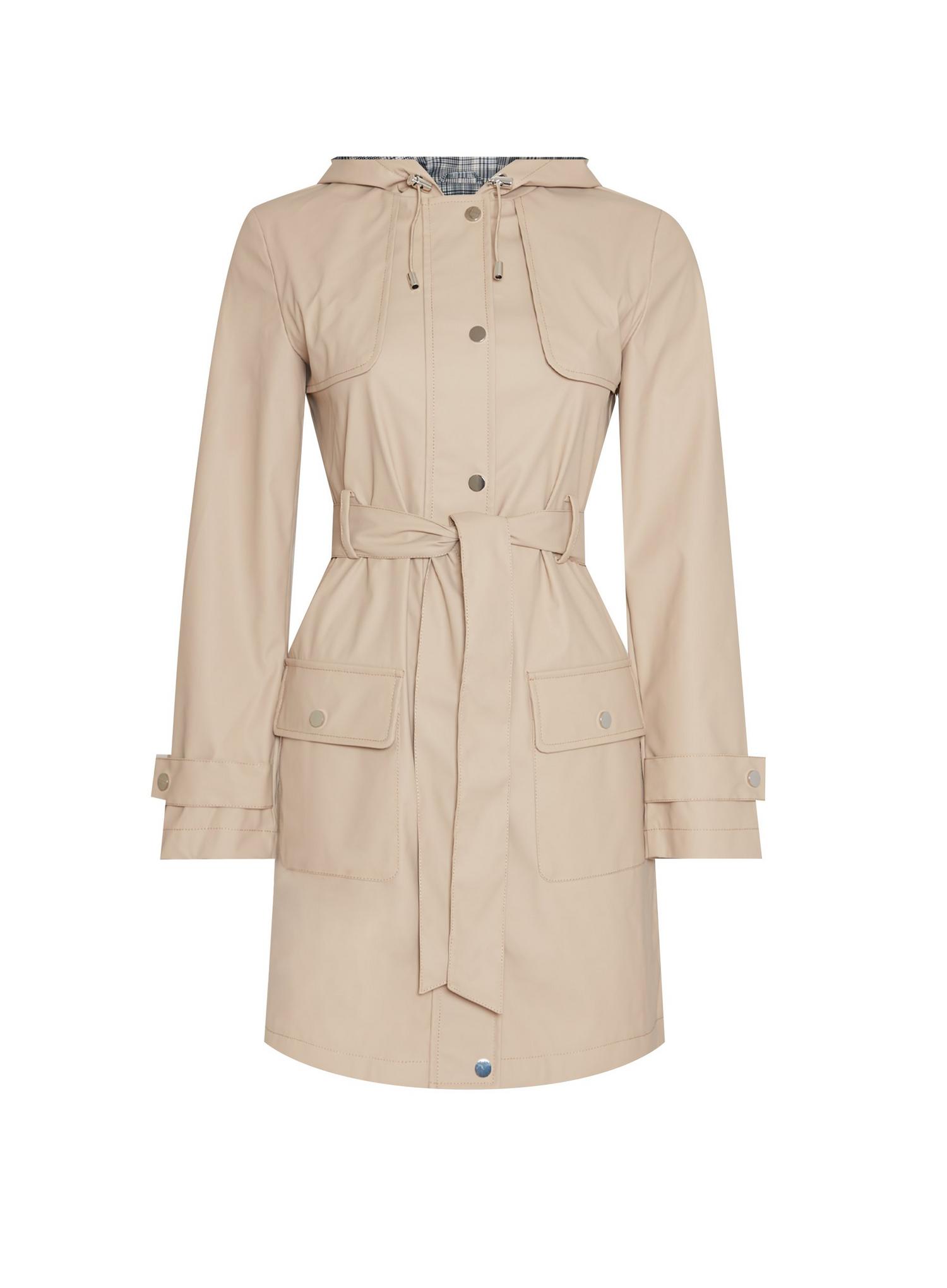 Stone Raincoat Mac Coat | Dorothy Perkins UK
