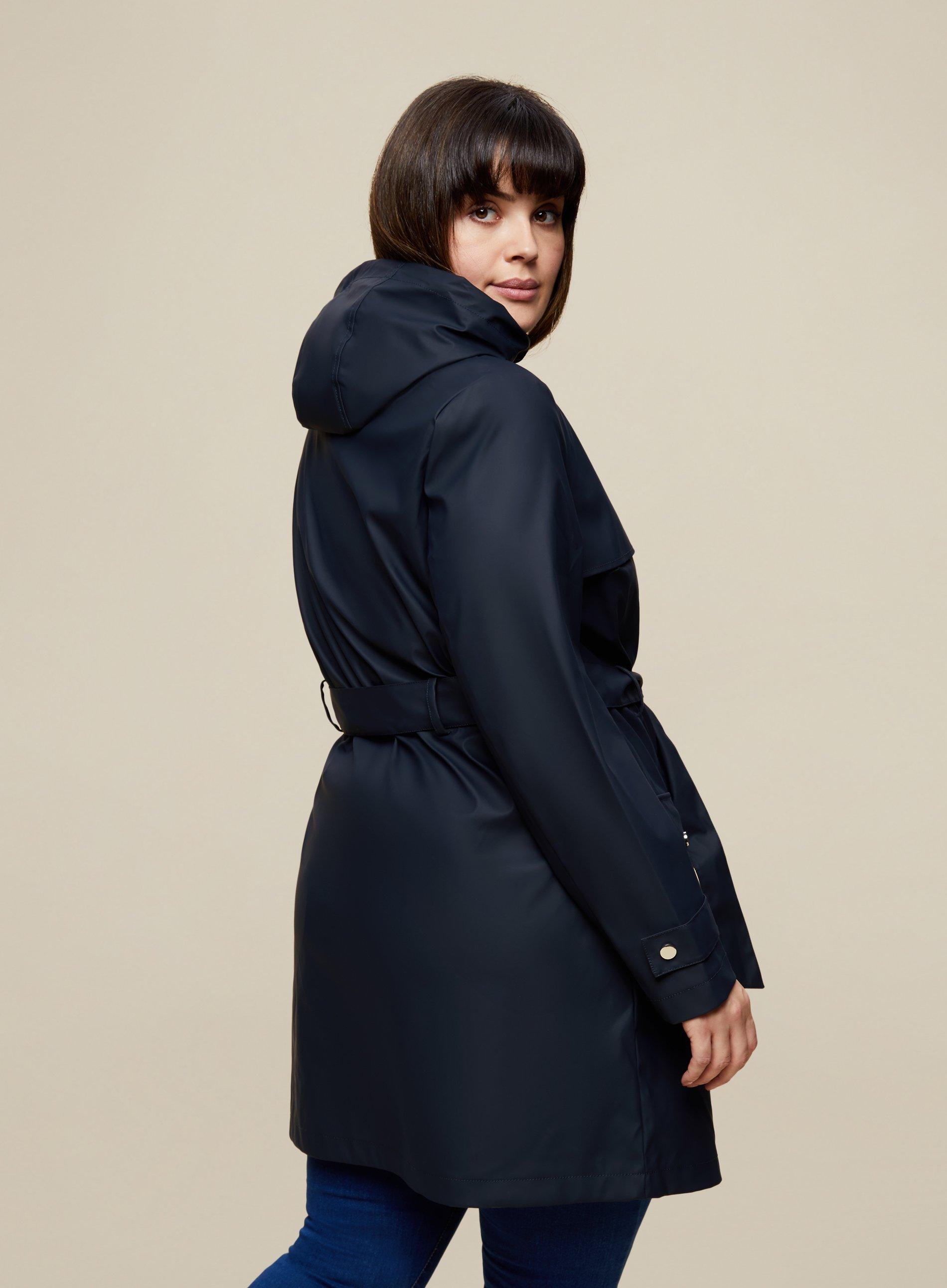 dorothy perkins navy raincoat