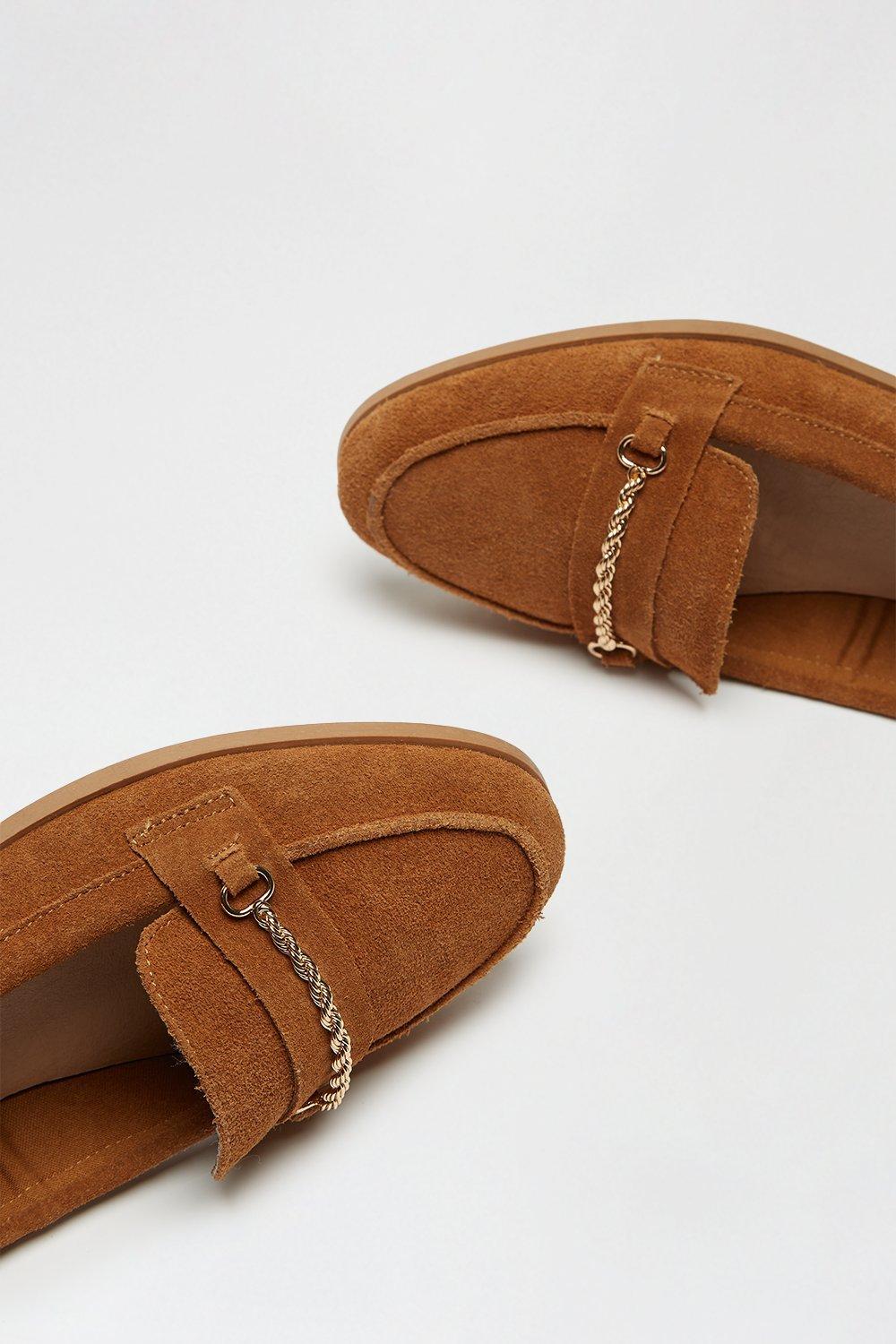 dorothy perkins tan loafers