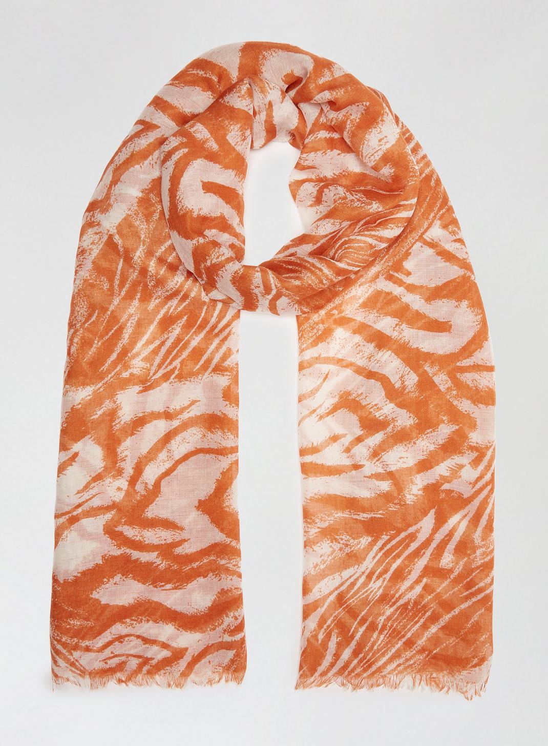 152 Orange Tiger Lightweight Scarf image number 1