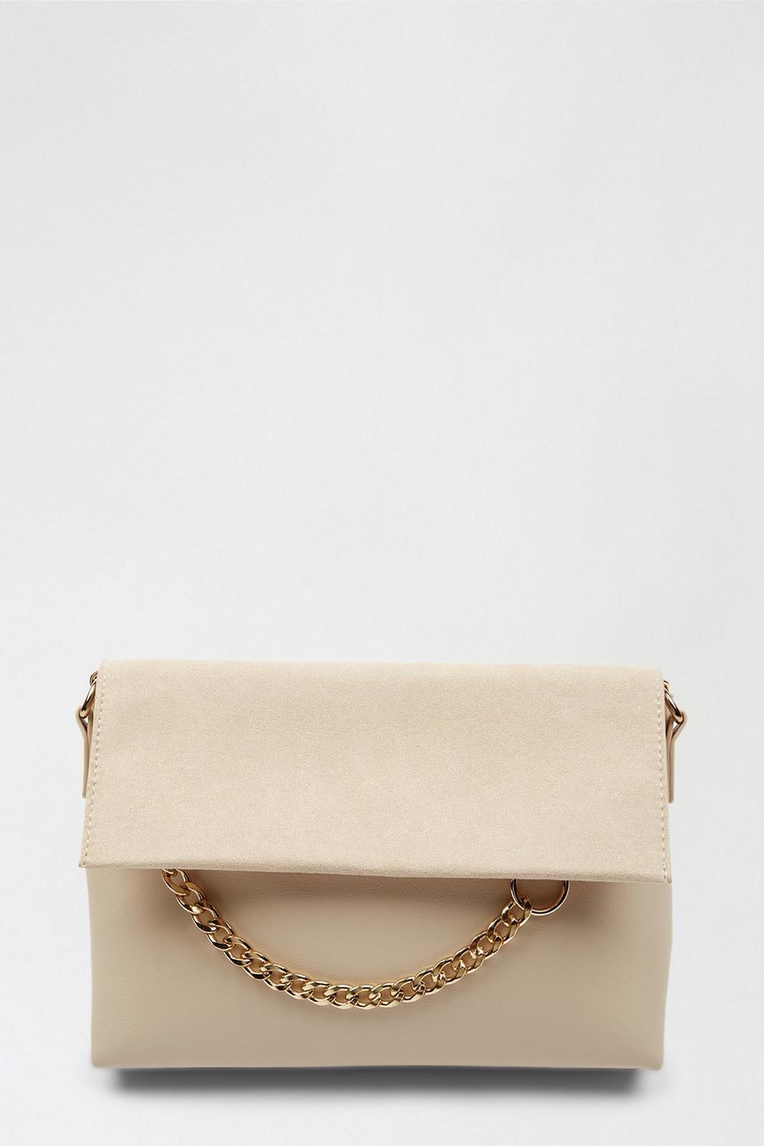 123 Cream Chain Clutch image number 2