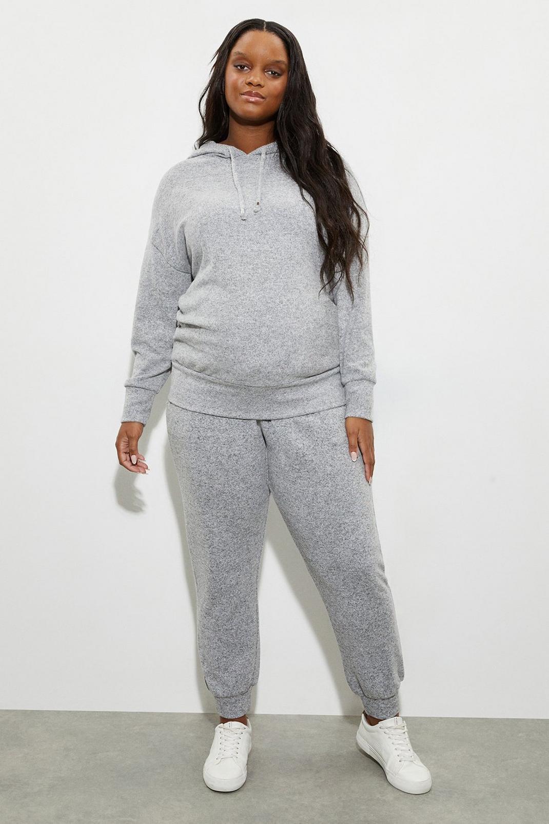 Multi Maternity Grey Marl Soft Touch Jogger image number 1