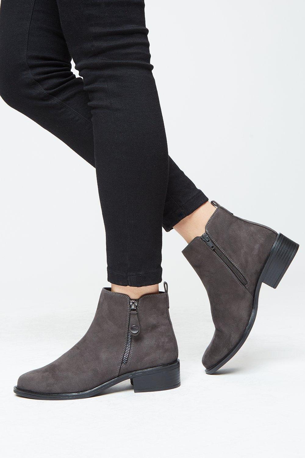 dorothy perkins black suede ankle boots