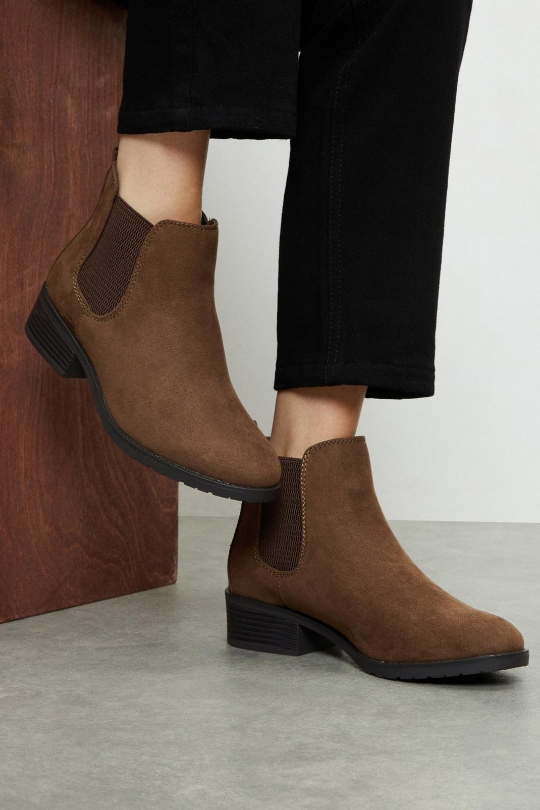 Taupe Megan Chelsea Boot image number 1