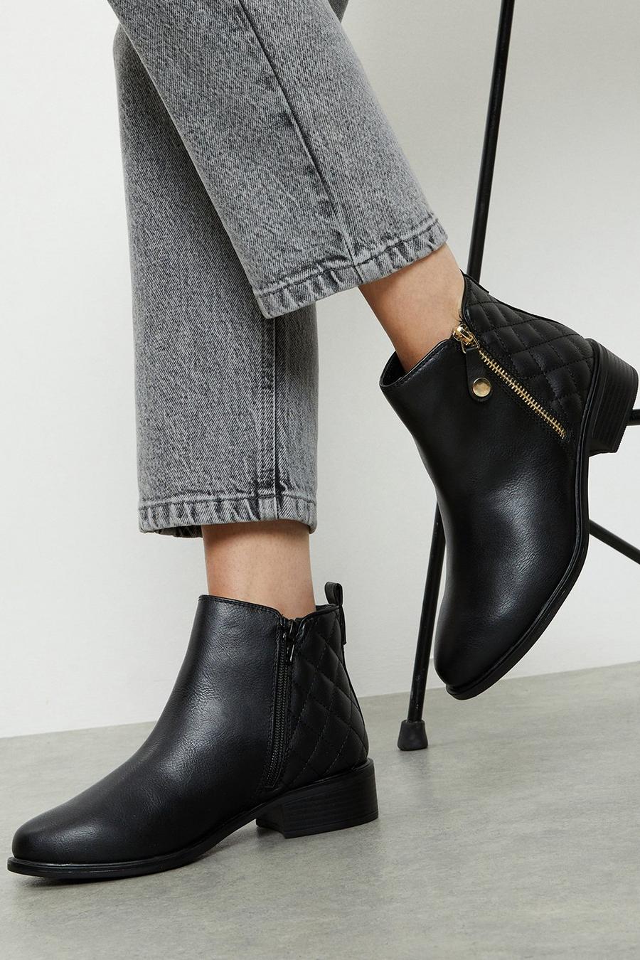 Mable Side Zip Ankle Boot