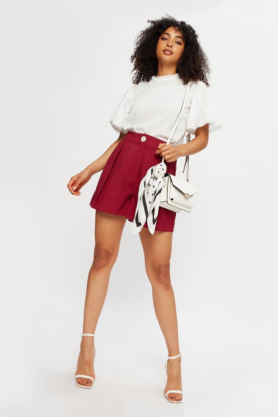 208 Pleat Front Shorts image number 1