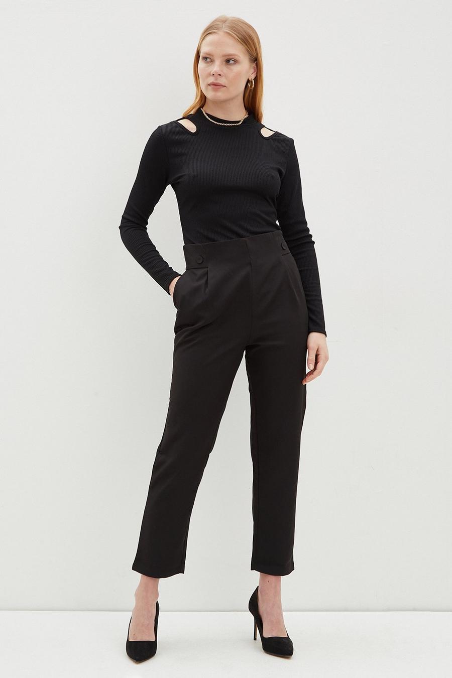 Elasticated Back 2 Button Tailored Trouser