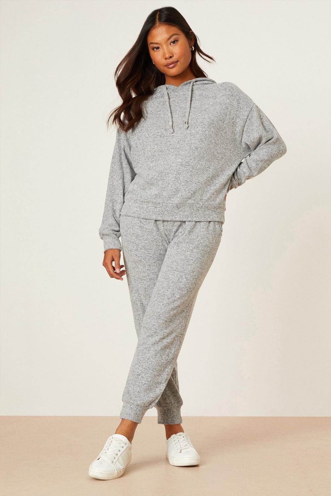 Grey marl Petite Soft Touch Joggers image number 1