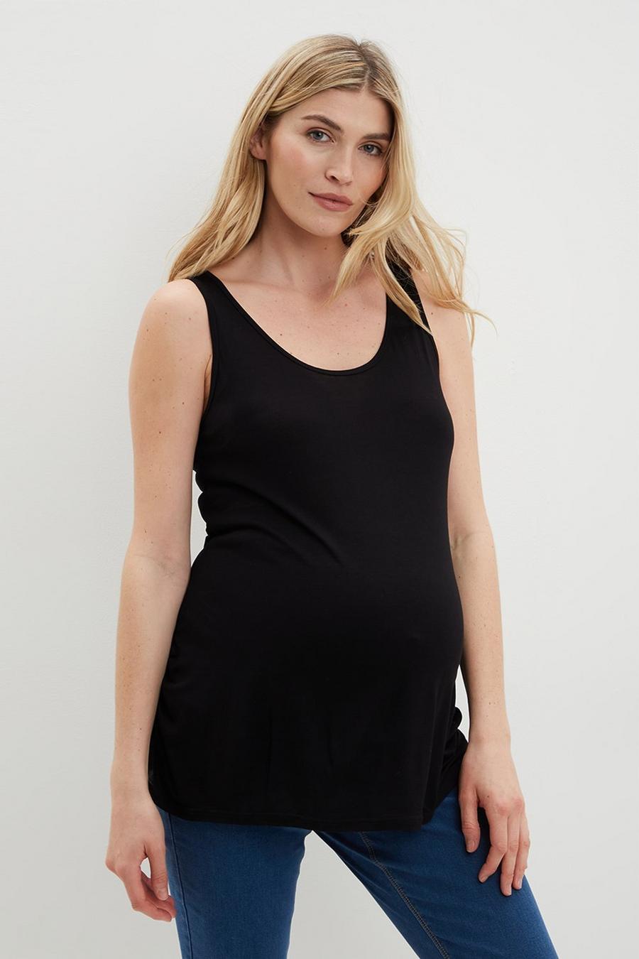 Maternity Black And Spot Two Pack Vest