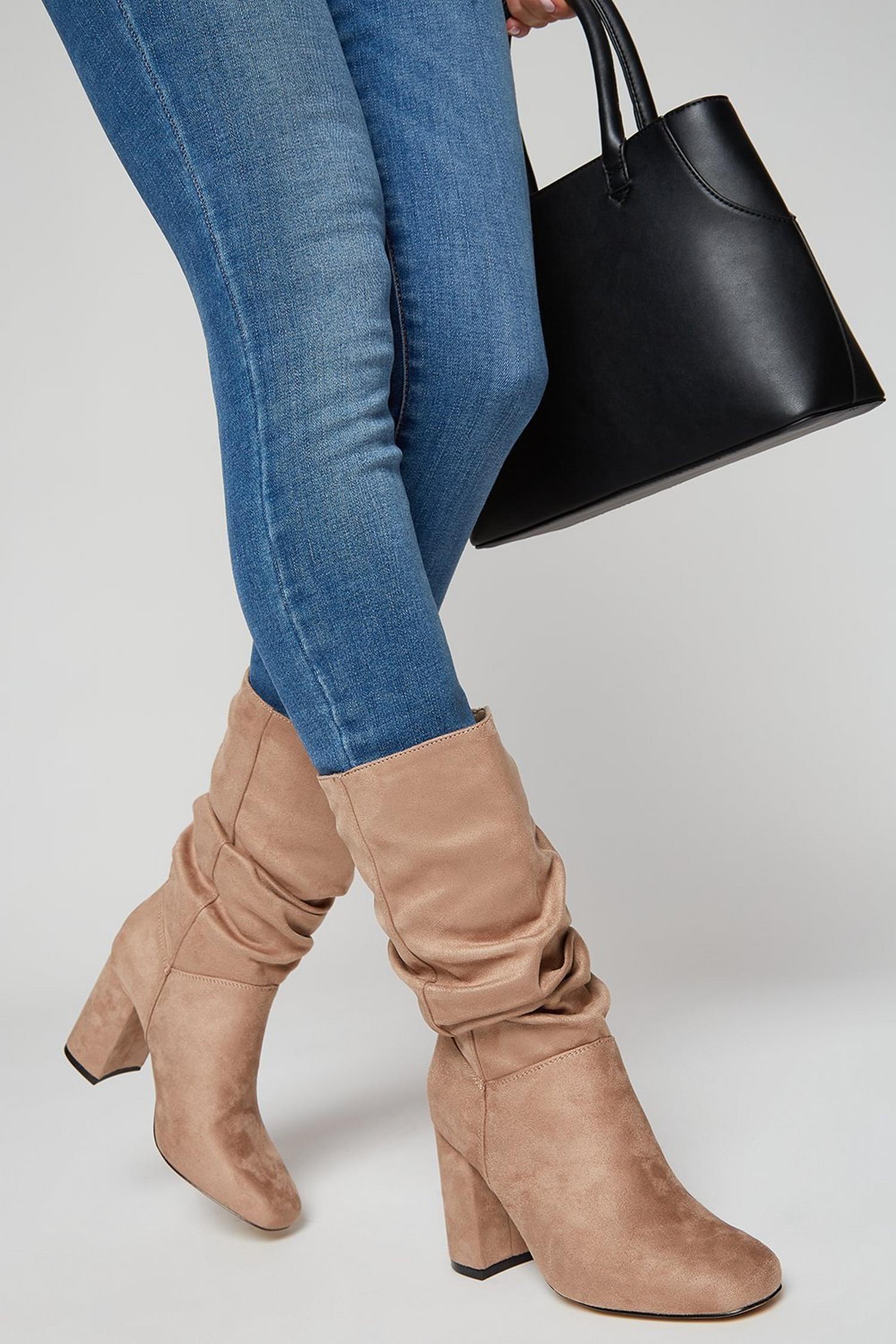 long ruched boots