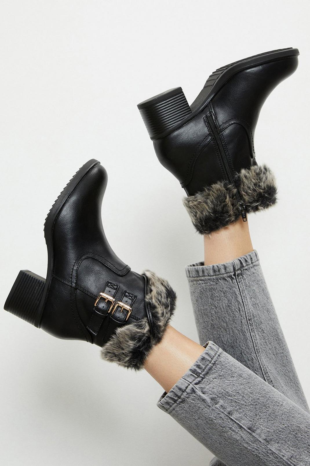 105 Comfort Marthie Faux Fur Buckle Boot image number 1