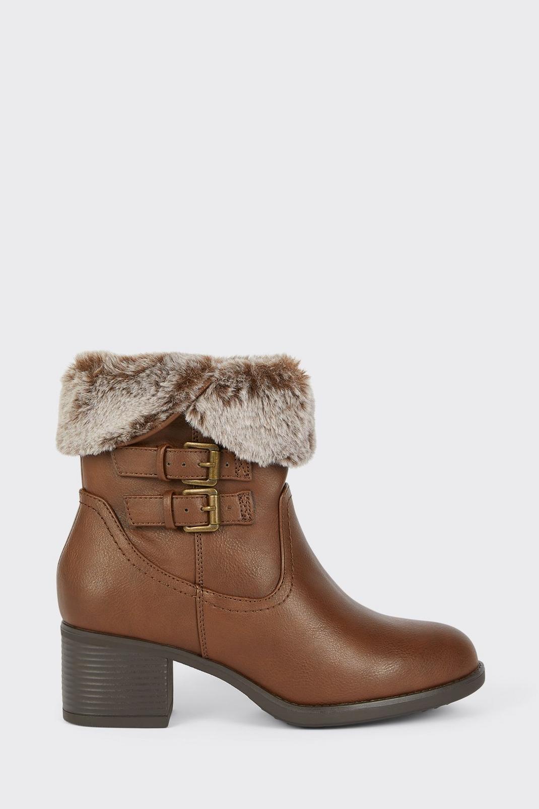 186 Comfort Marthie Faux Fur Buckle Boot image number 2
