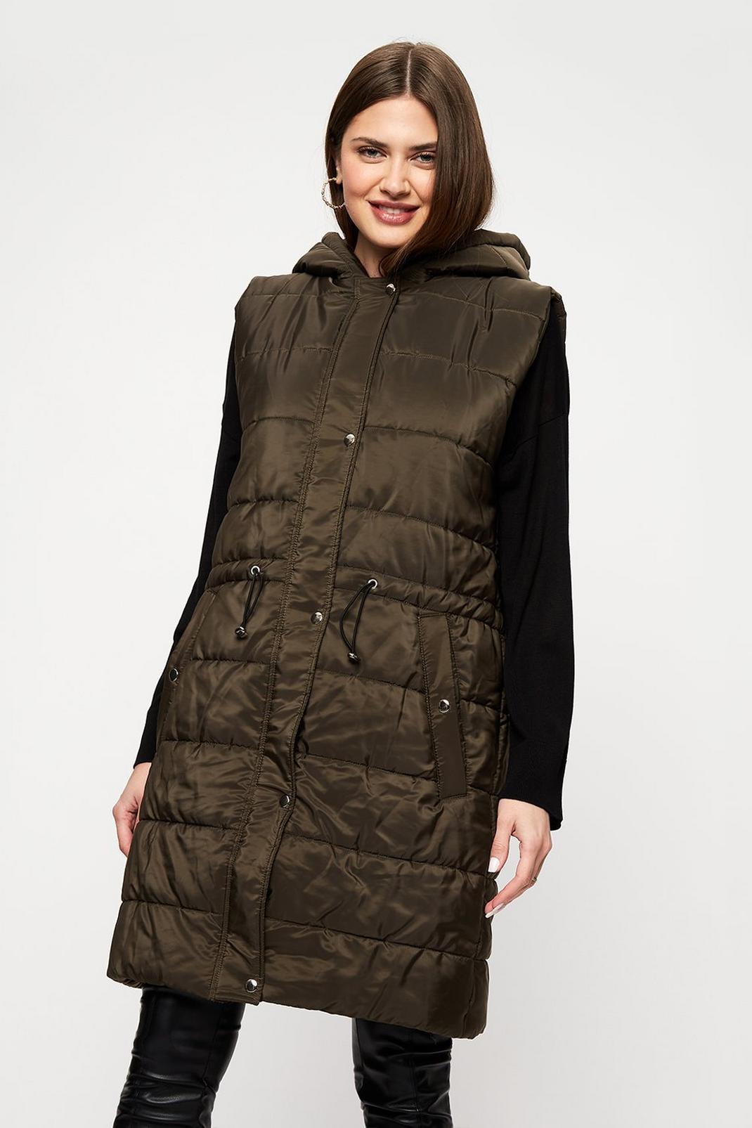 135 Tall Hooded Padded Gilet image number 2