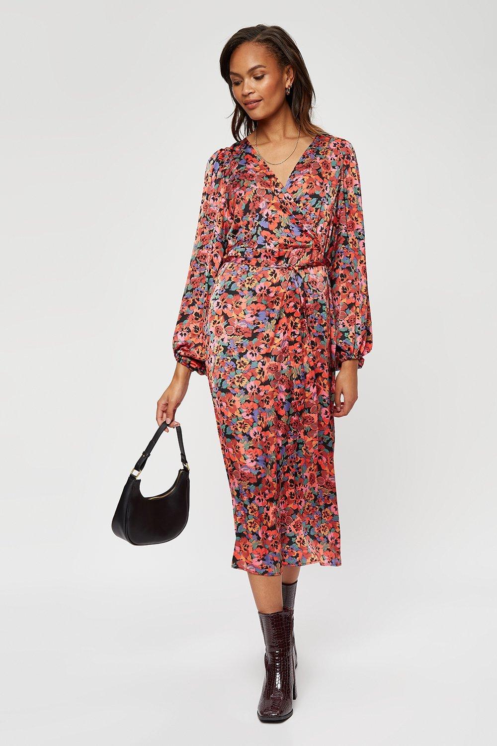 midi dress with sleeves uk