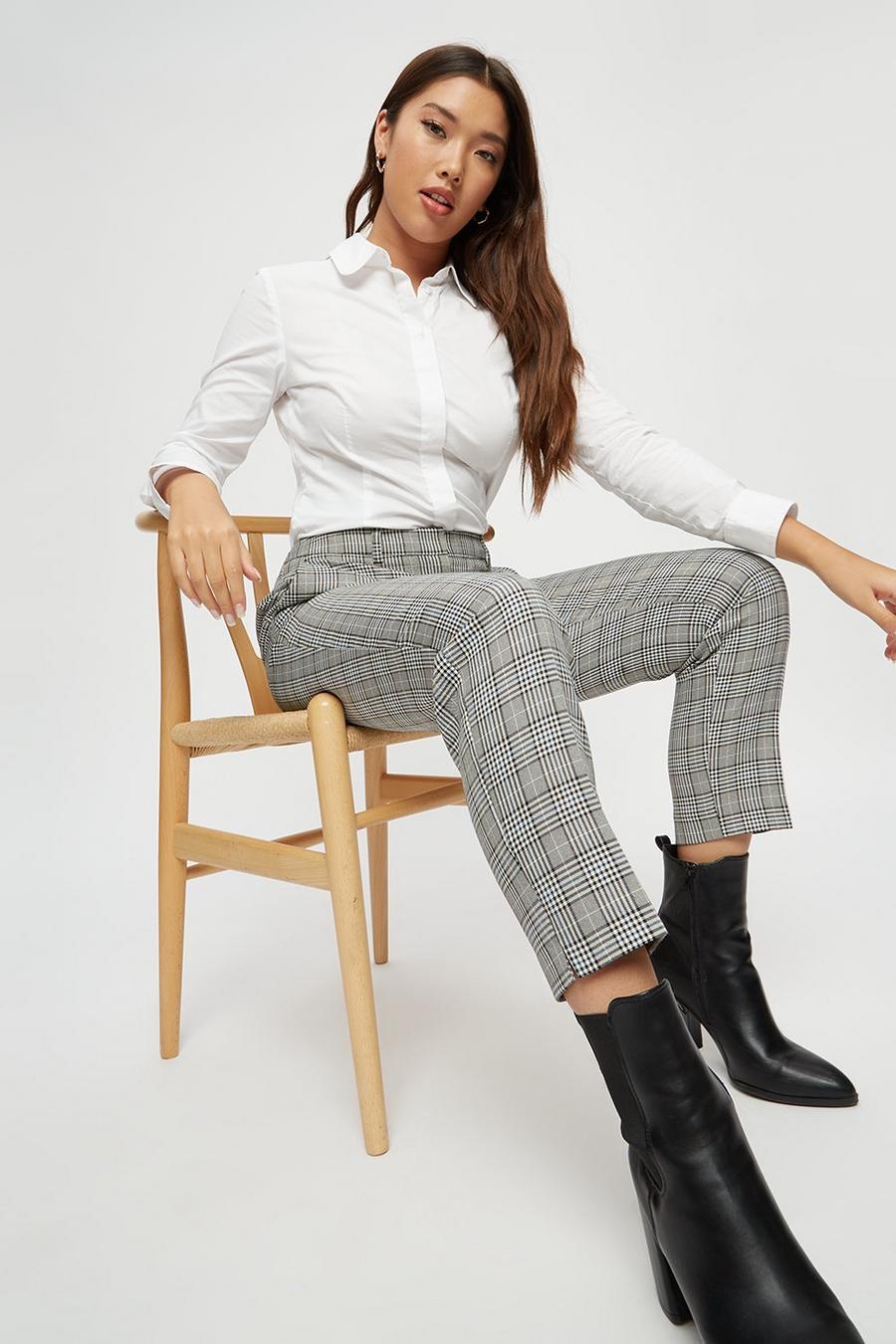 Prince Of Wales Check Ankle Grazer Trouser