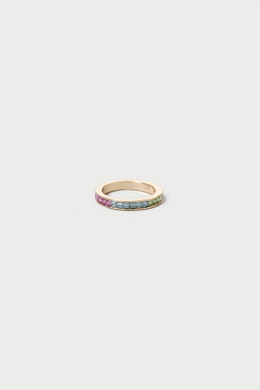 Gold Inset Stone Ring