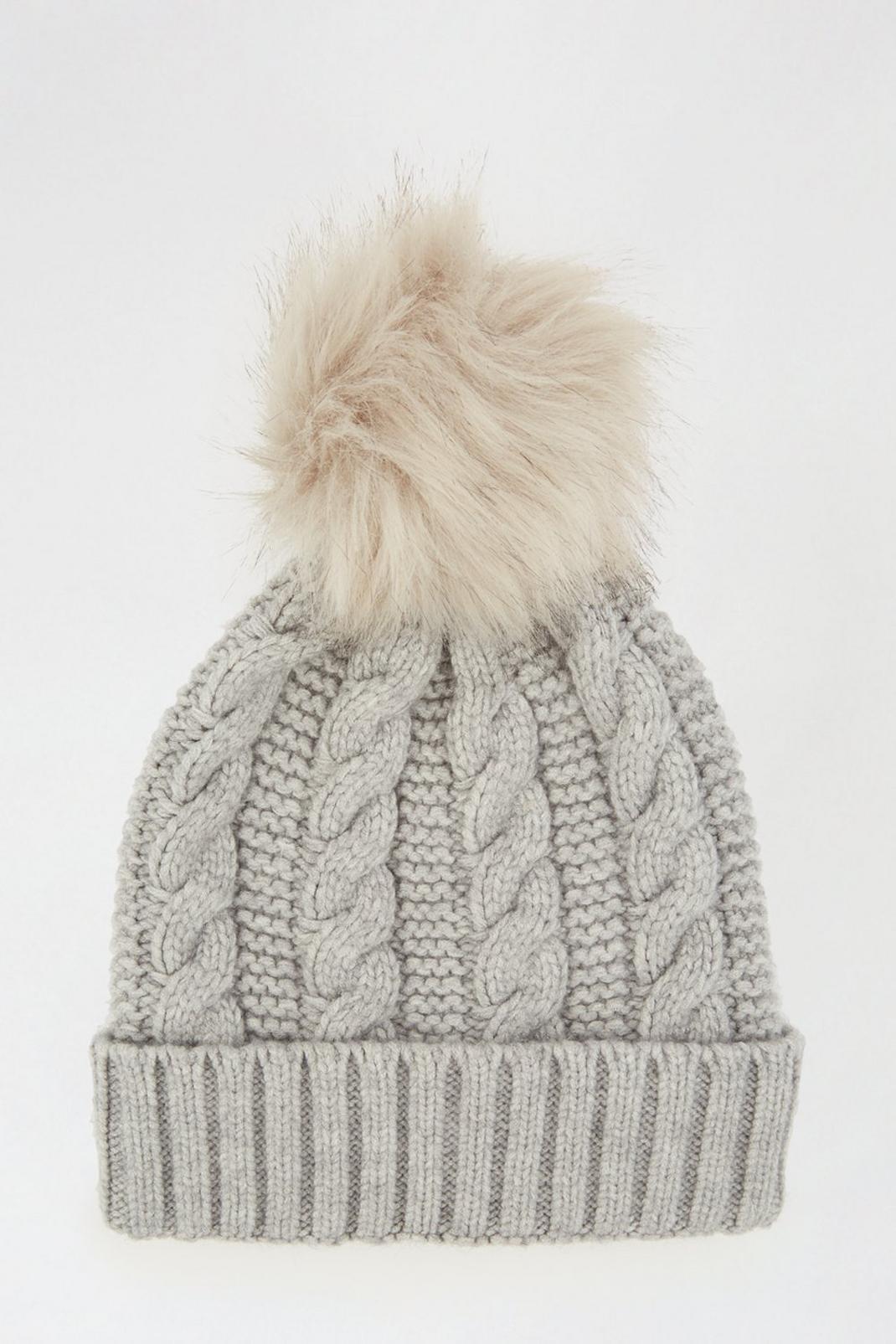 131 Cable Knit Pom Hat image number 2
