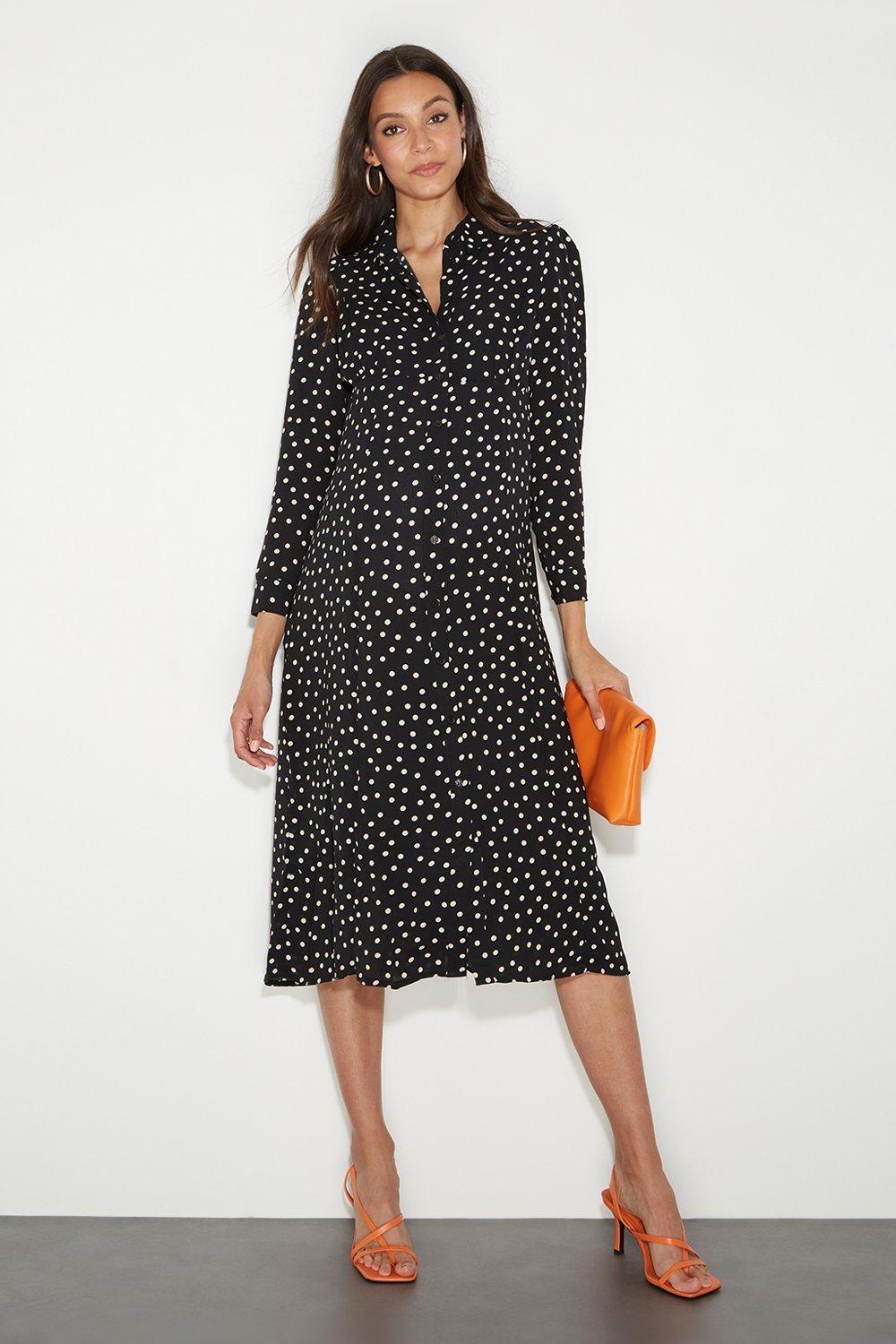 maternity black shirt dress