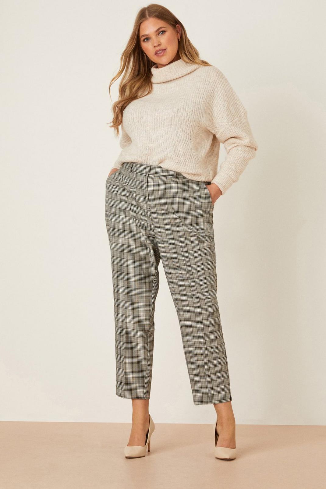 Curve Grey Check Ankle Grazer image number 1
