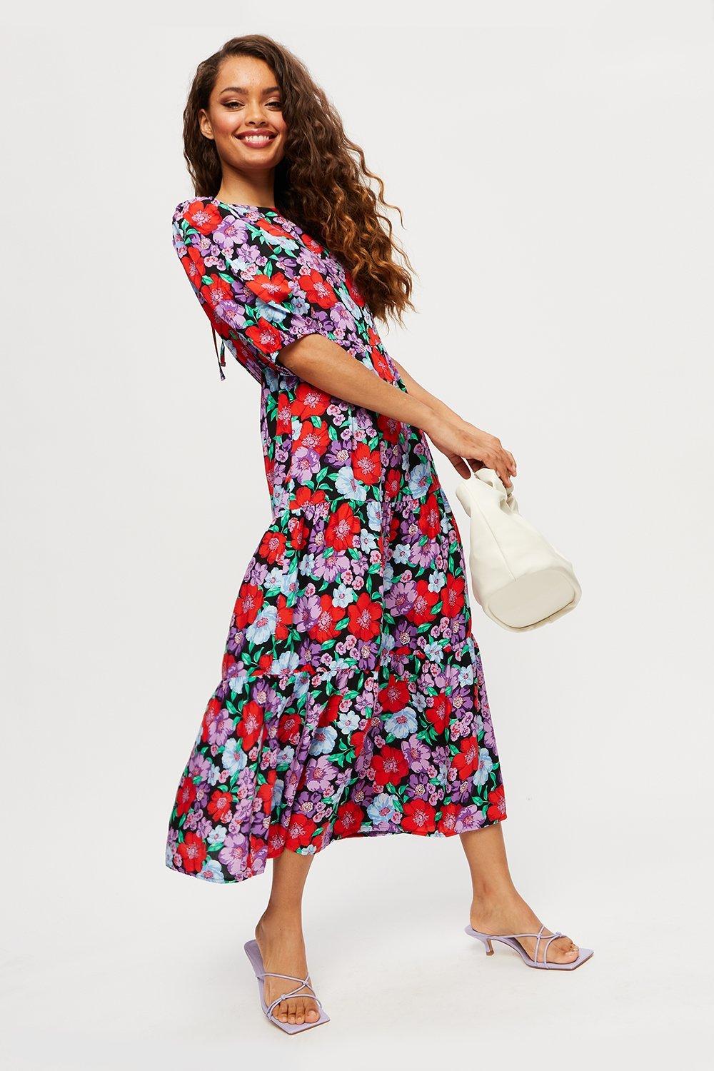 midi dress with sleeves uk