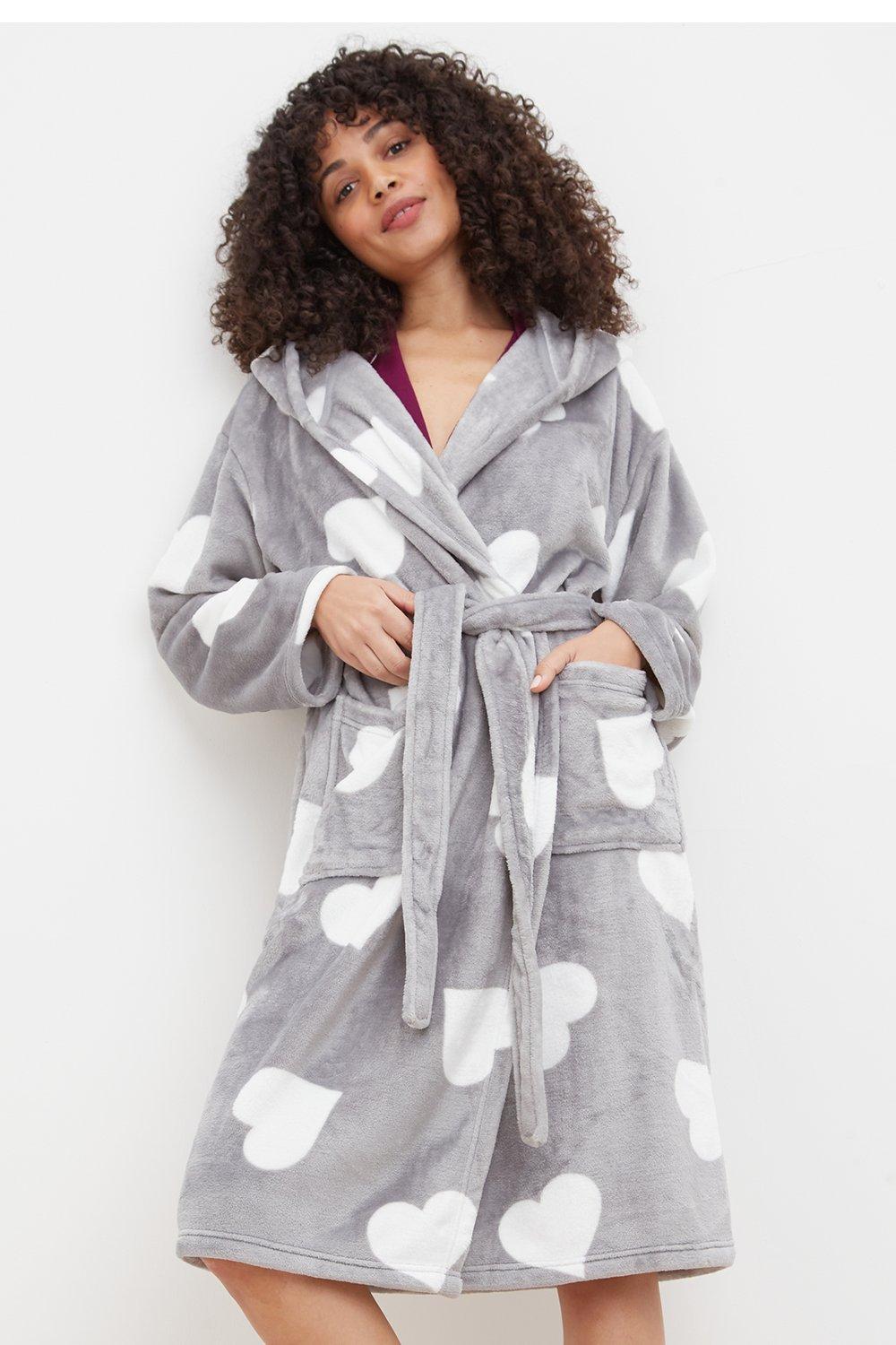 dorothy perkins grey dressing gown