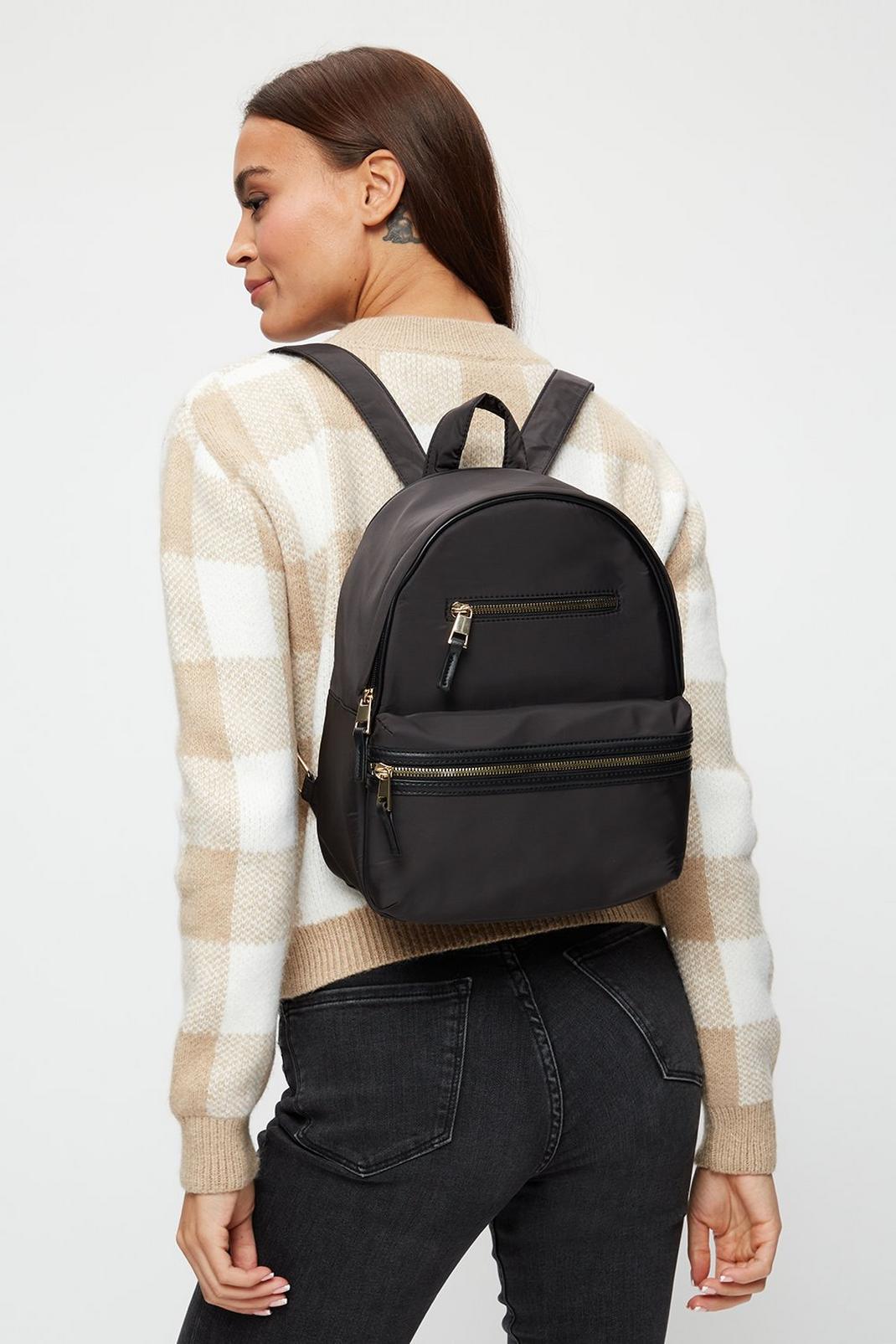 105 Nylon Zip Front Backpack image number 1