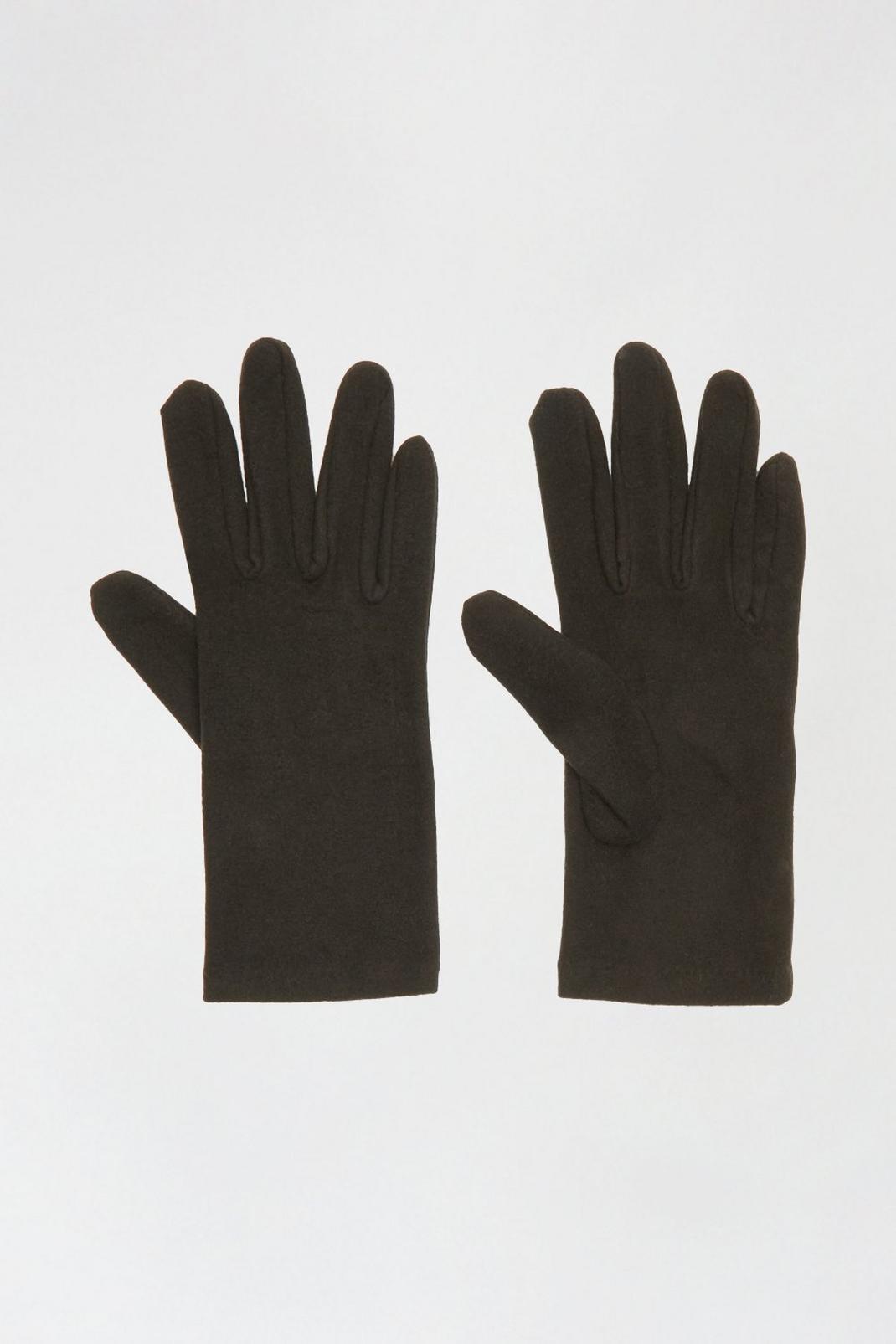 105 Black Plain Fleece Glove image number 2