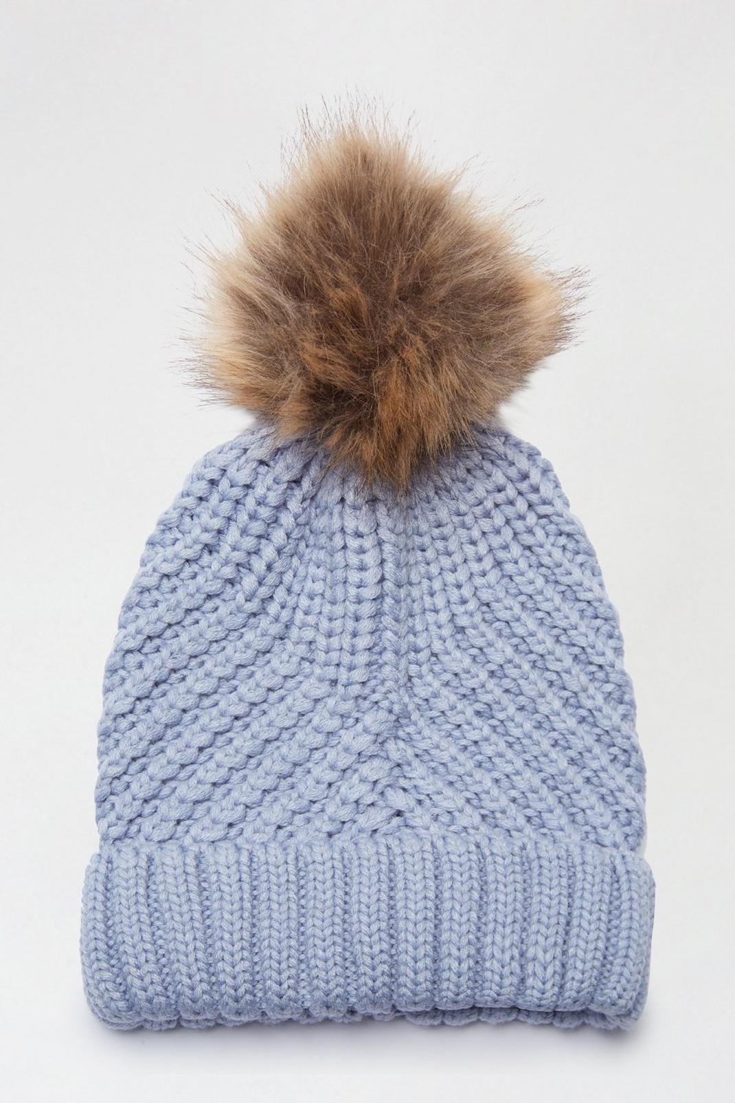 367 Baby Blue Recycled Pom Hat image number 2