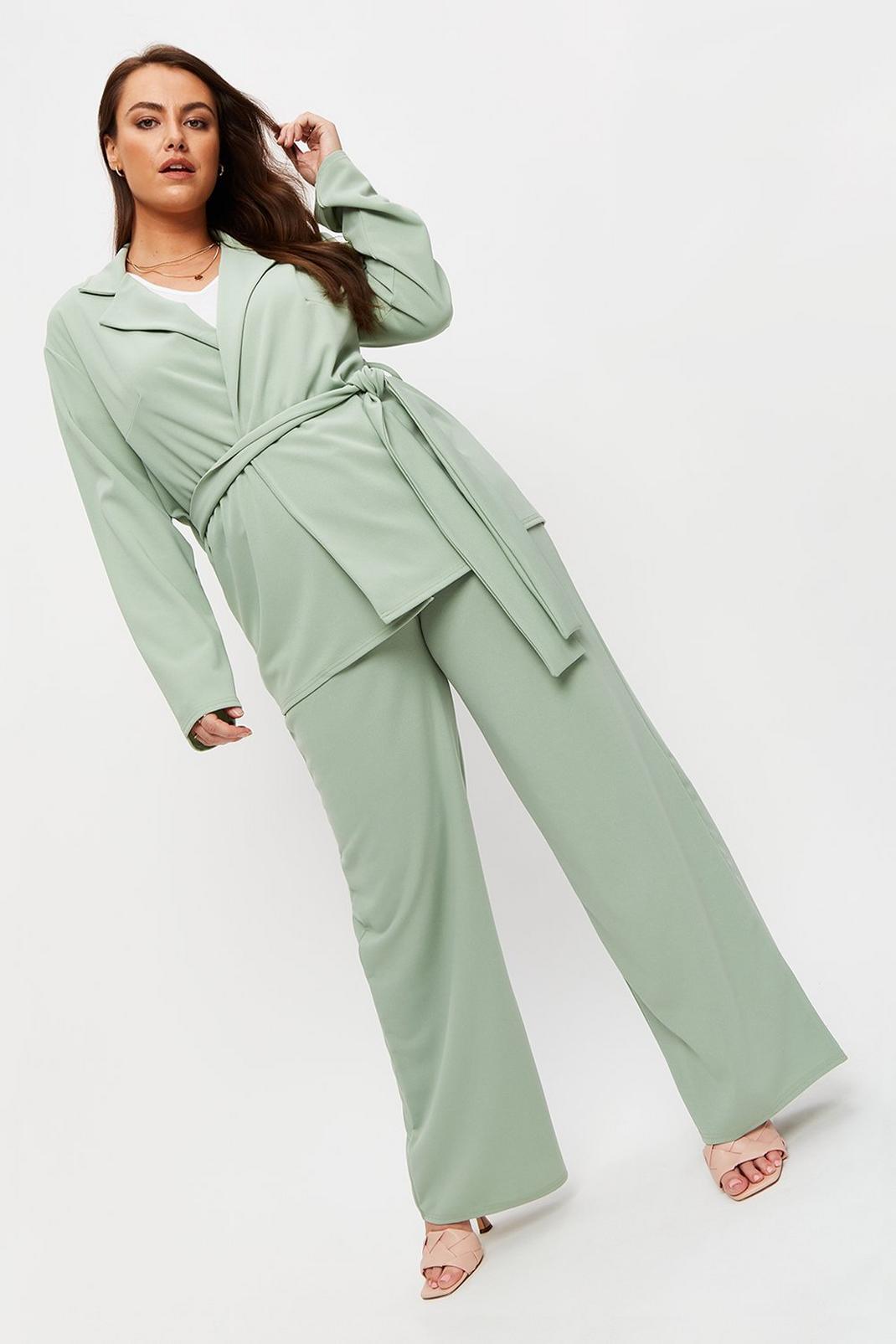 209 Curve Wide Leg Belted Trousers  image number 2