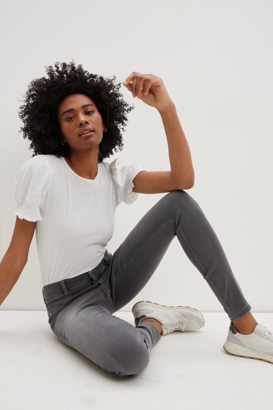 Tall Organic Grey Frankie Skinny Jeans | Dorothy Perkins UK