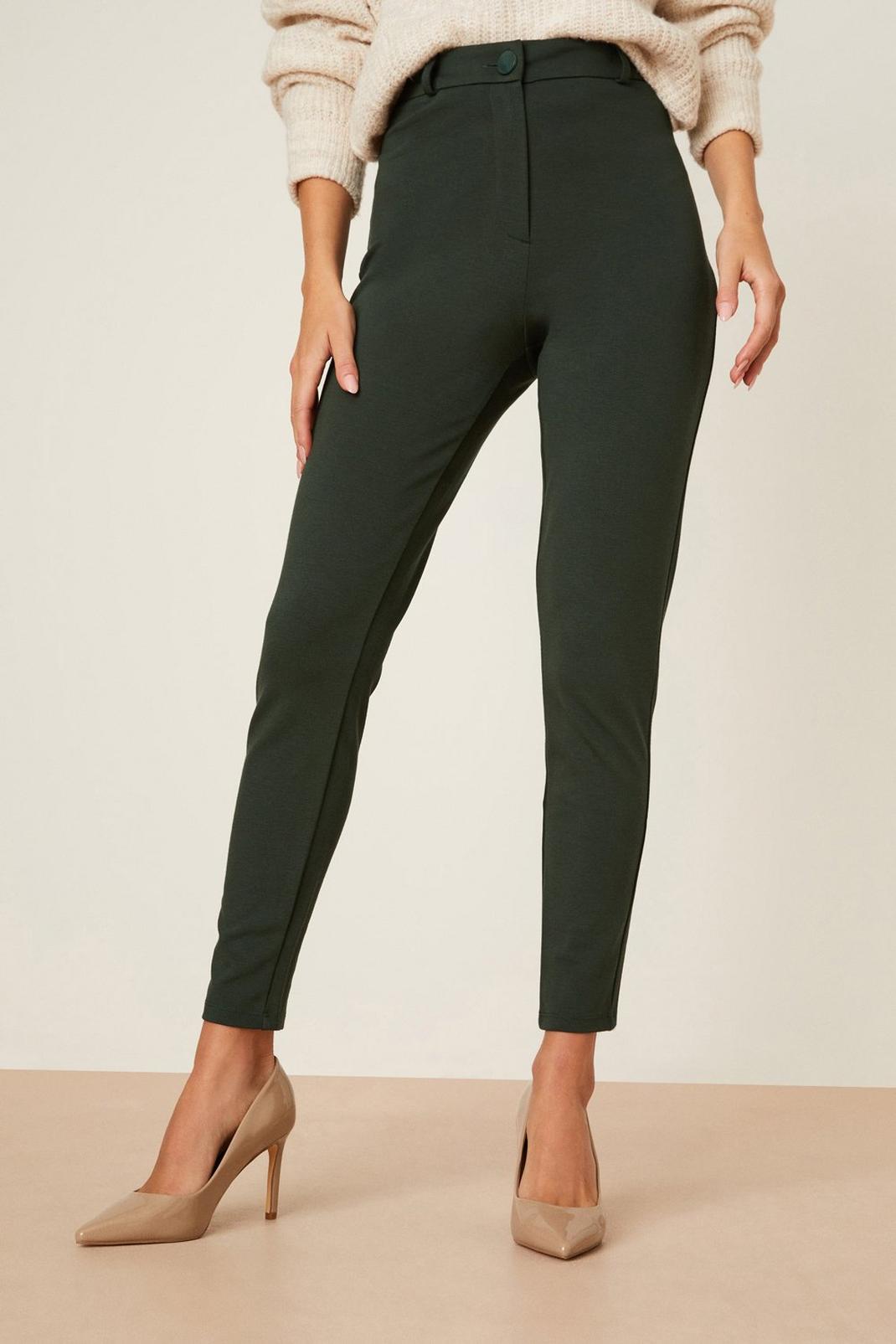 Forest Petite High Waist Compact Ponte Legging image number 1