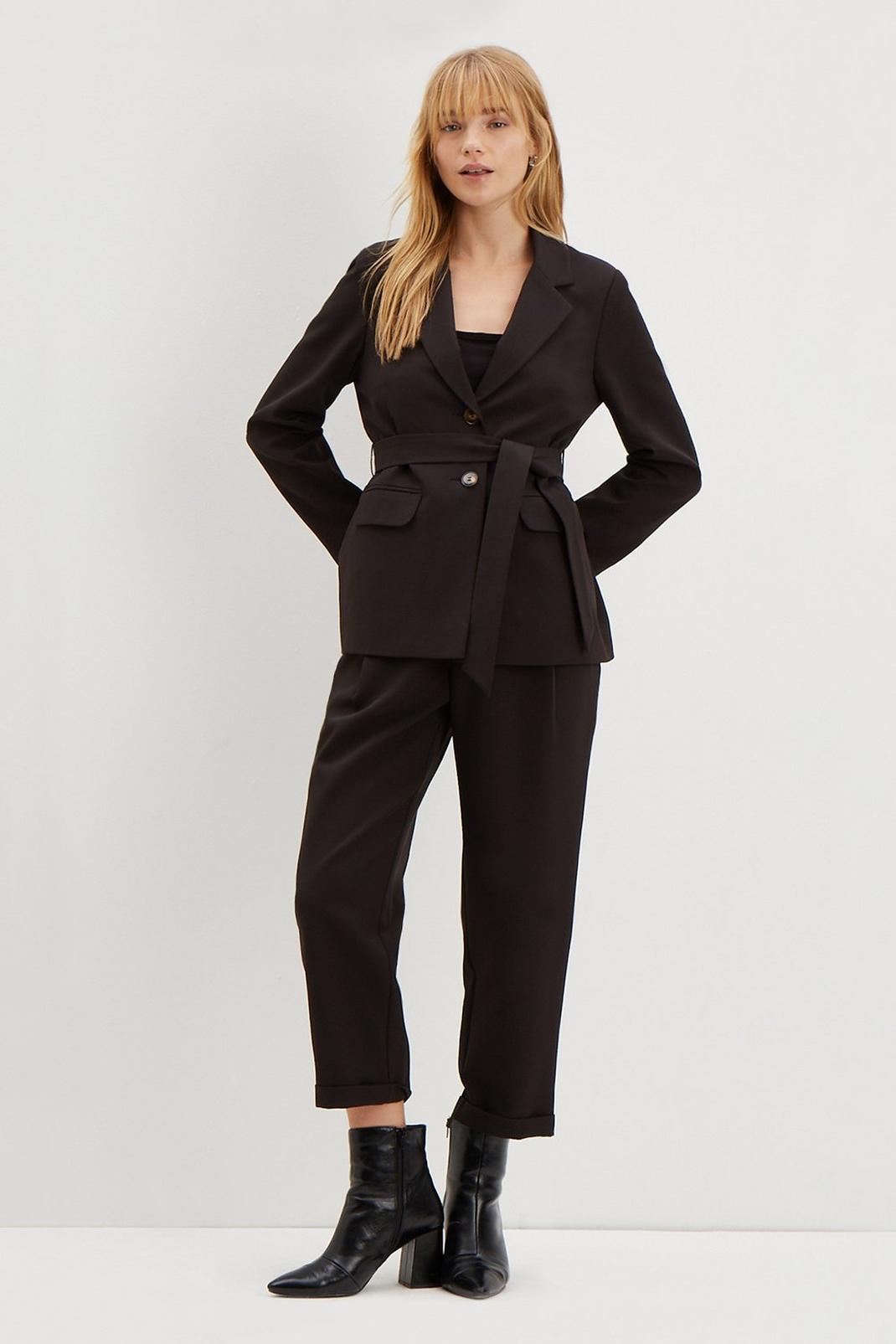 105 Petite Relaxed Belted Blazer image number 2