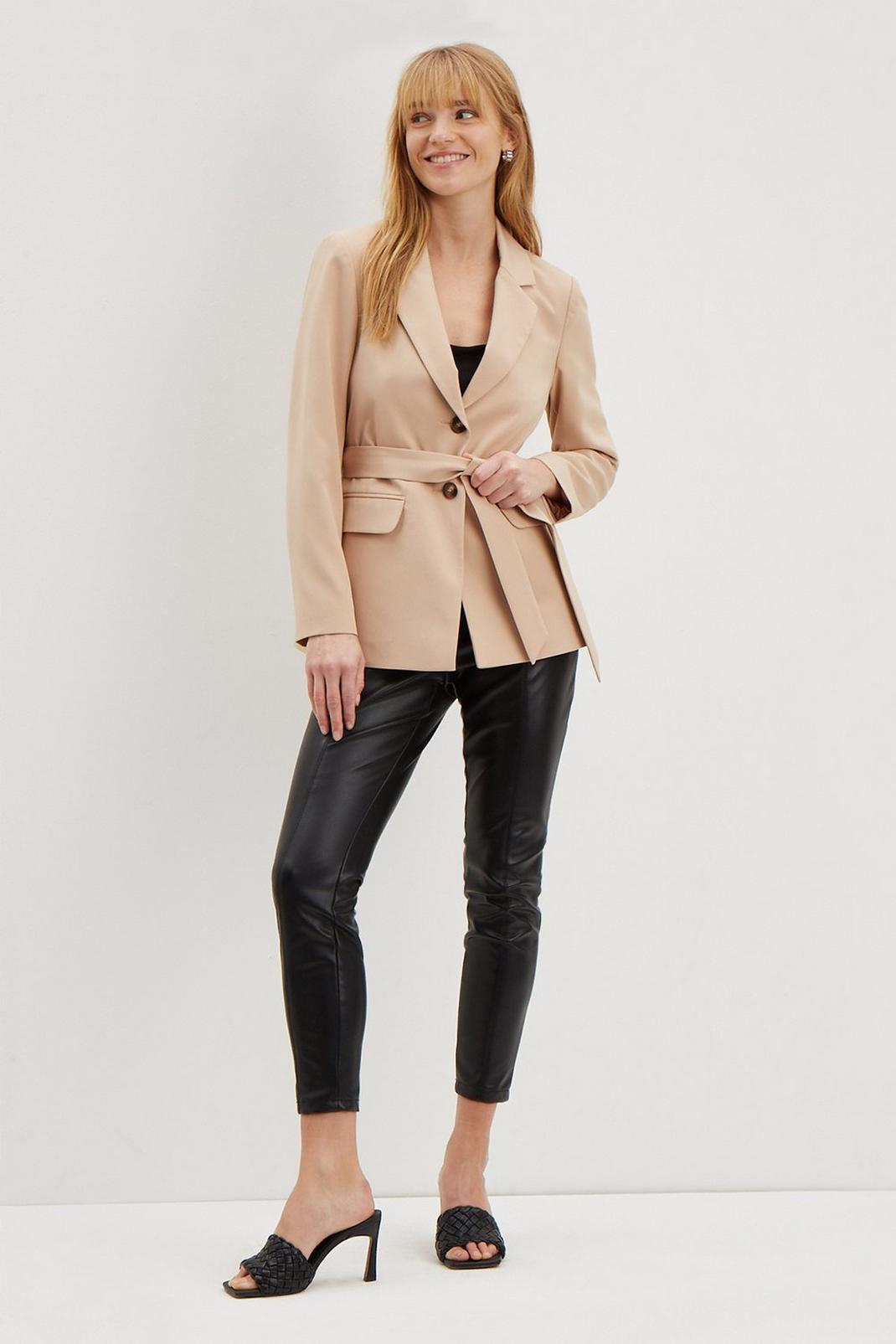 111 Petite Relaxed Belted Blazer image number 2