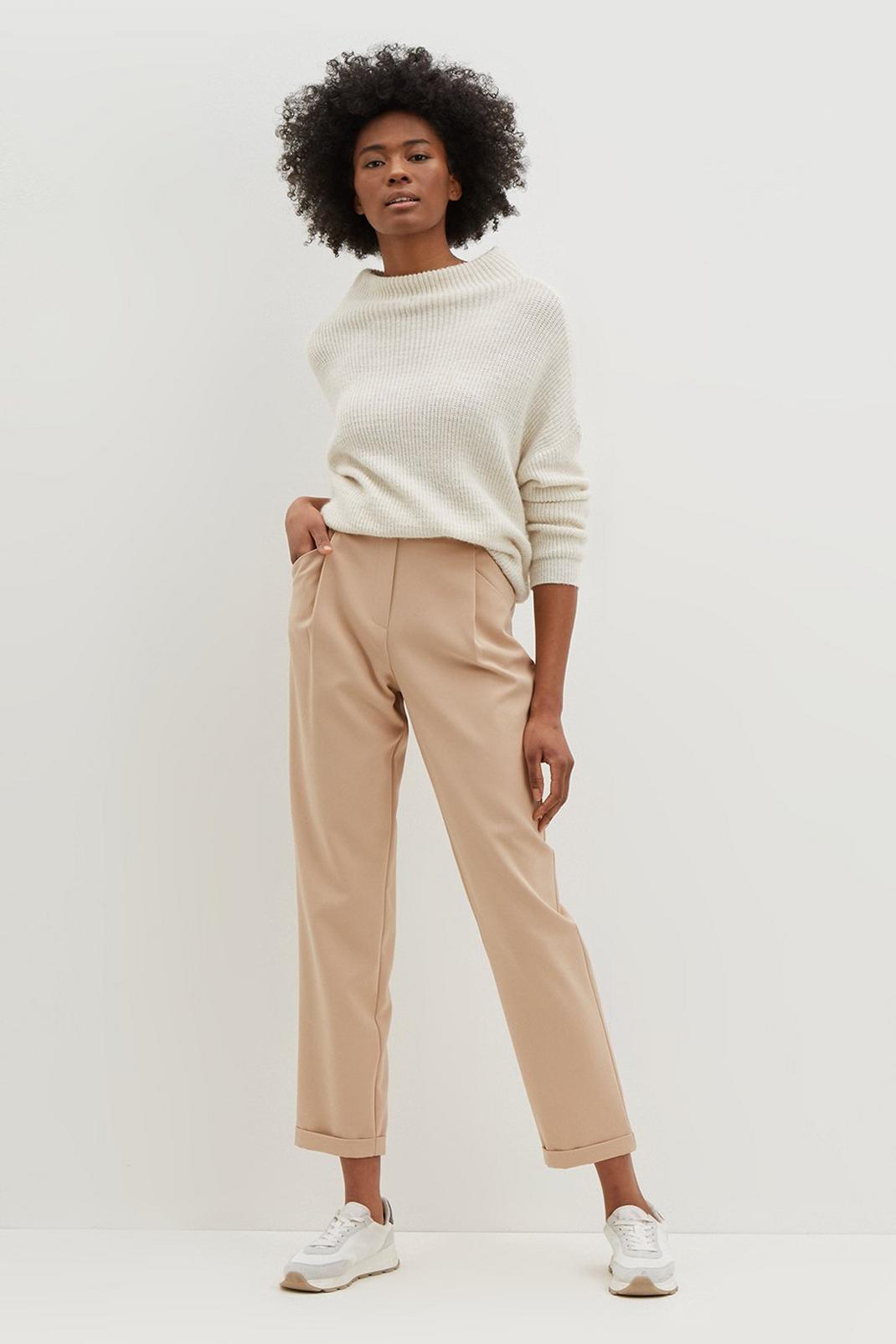 Camel Tall Relaxed Trousers image number 1