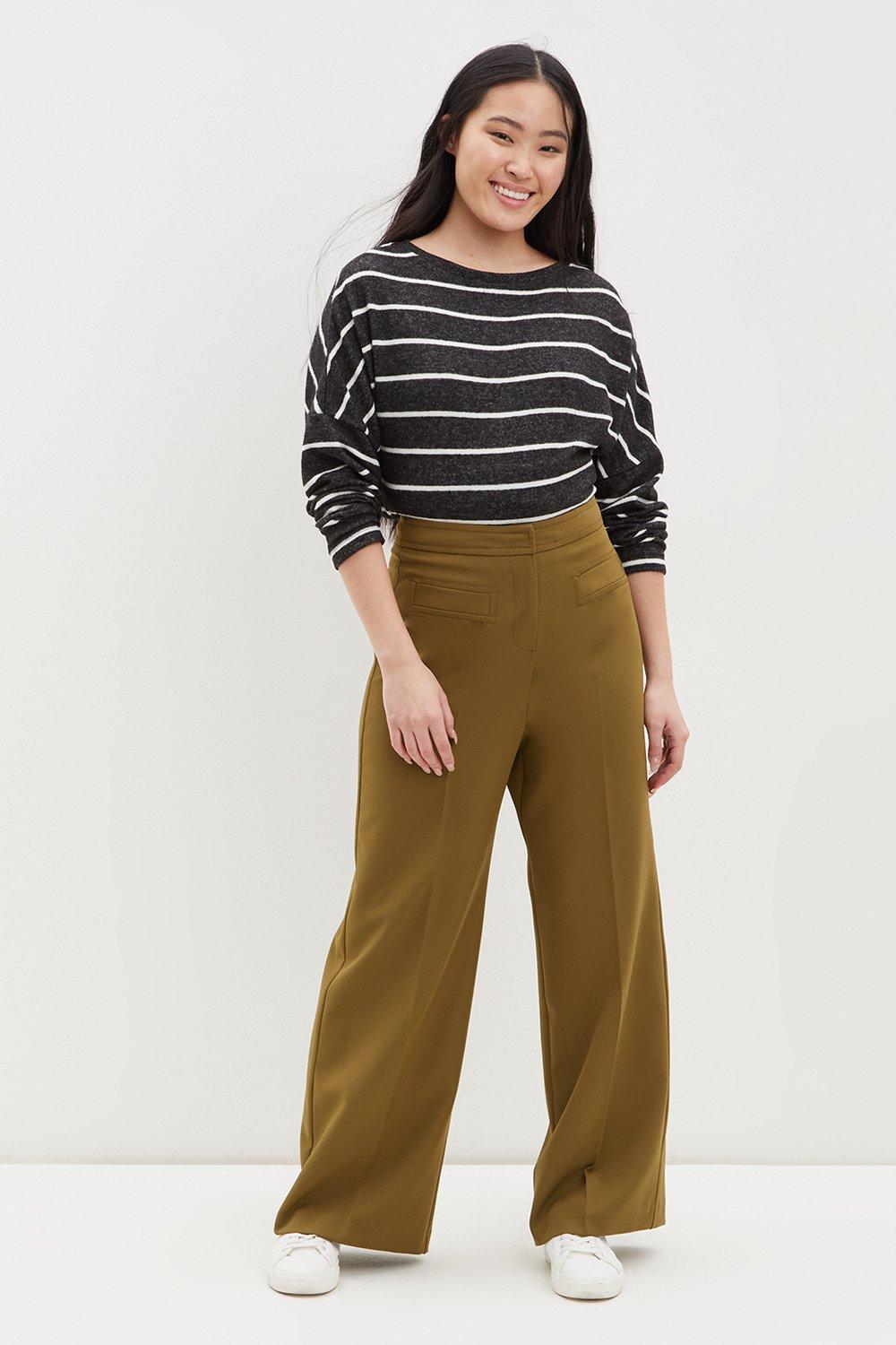 wide leg pants with pockets