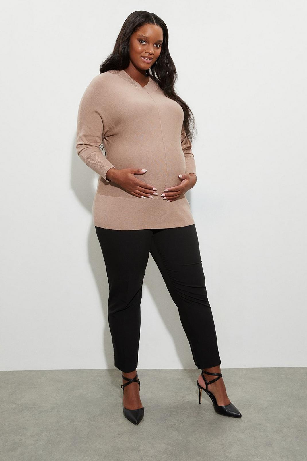 105 Maternity Black Underbump Ankle Grazer image number 2