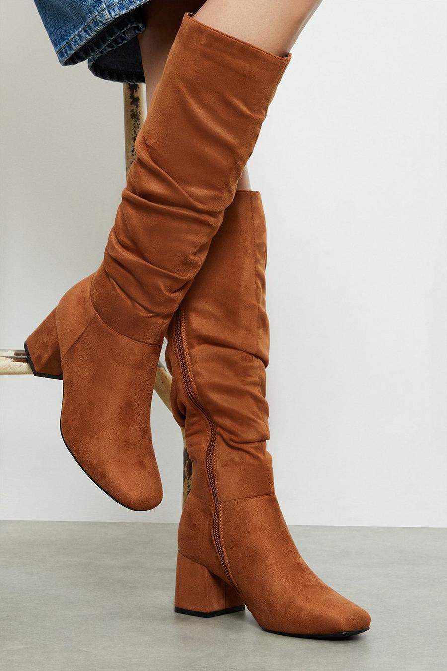 Kaya Ruched Long Boots