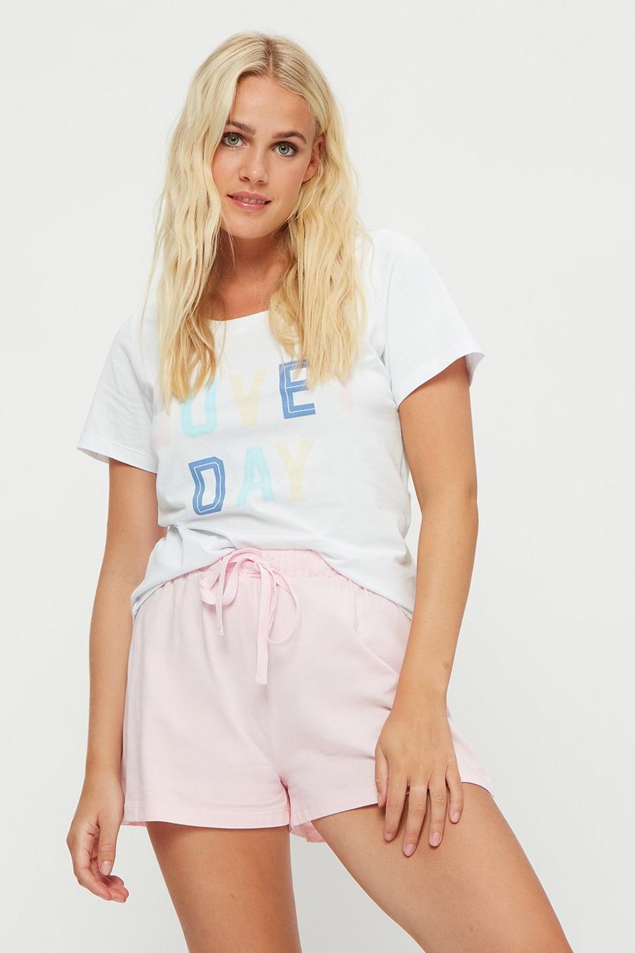 Duvet Day T-Shirt and Shorts Pyjama Set