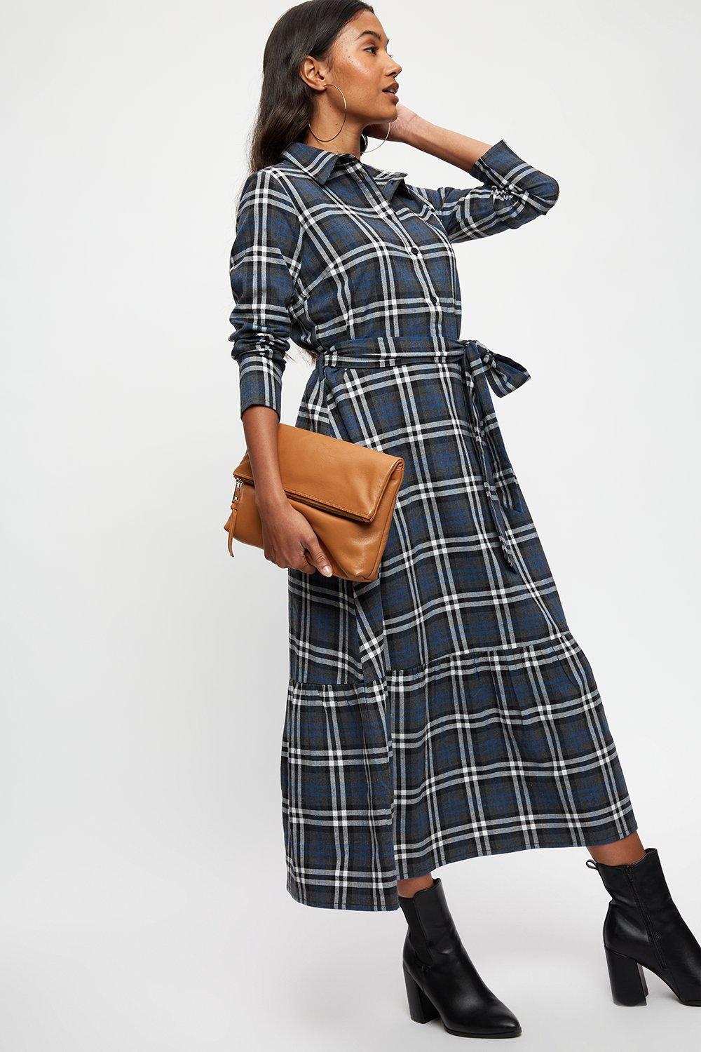 checked shirt dress uk