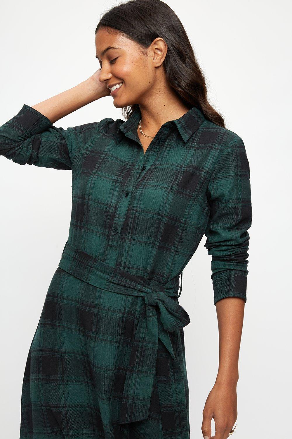 checked shirt dress uk