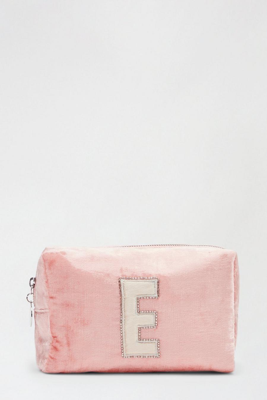 Alphabet Initial 'E' Makeup Bag