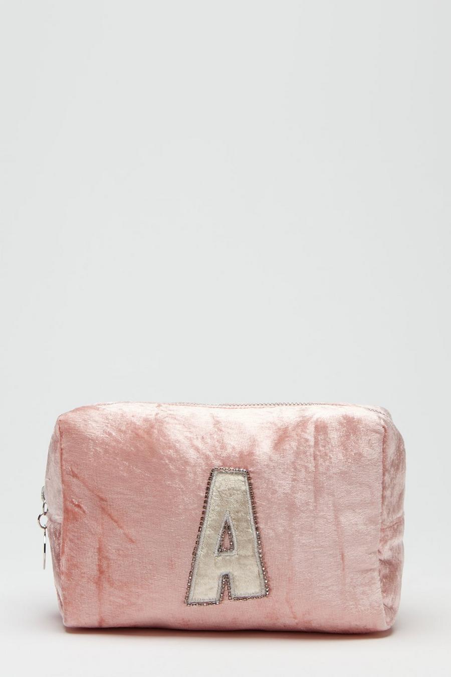 Alphabet Initial 'A' Makeup Bag