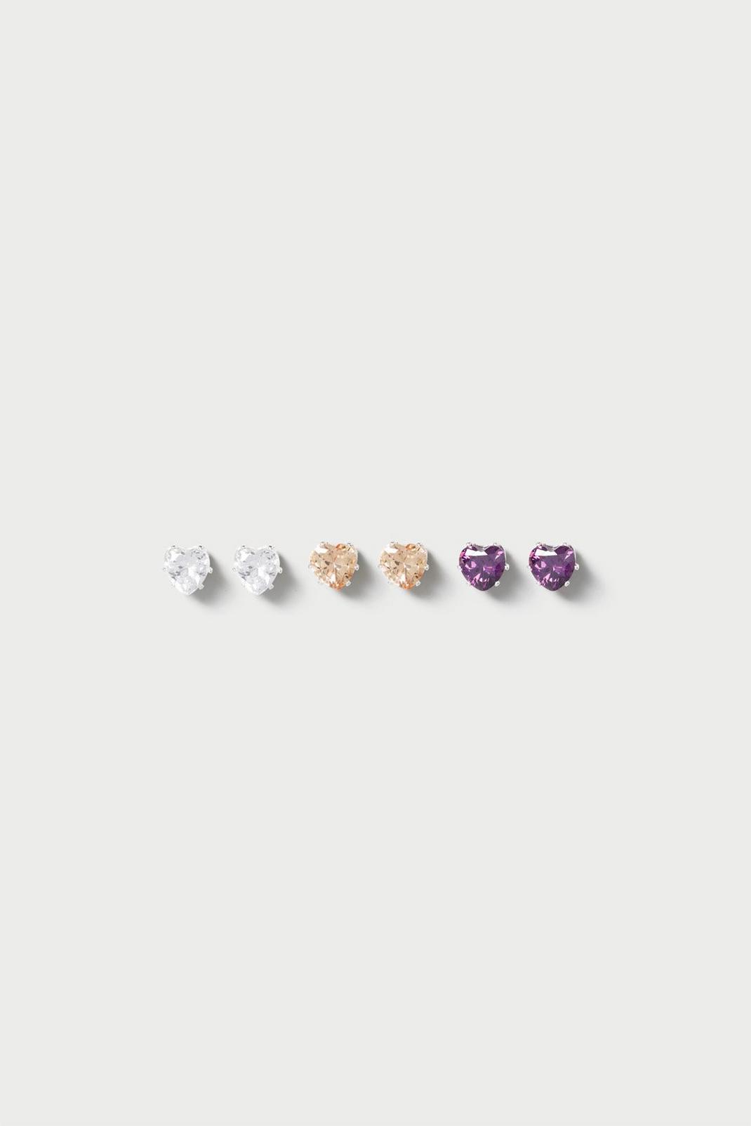 144 Multi Pack Heart Studs image number 1