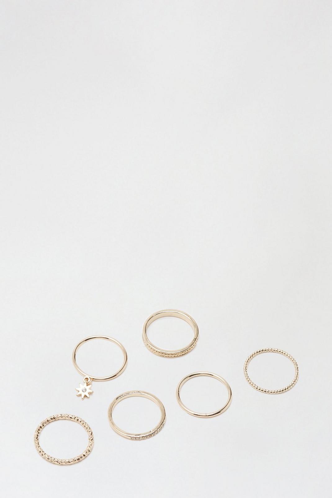 Gold Multi Pack Ring Set image number 1