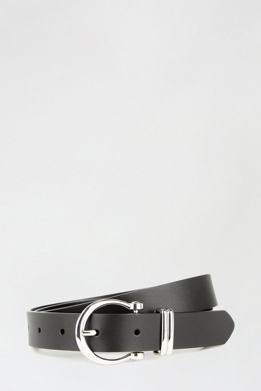 Luxe Leather Classic Buckle Belt