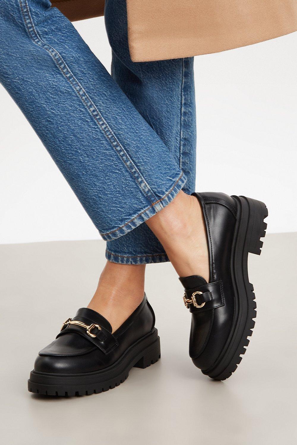 wide fit chunky loafers