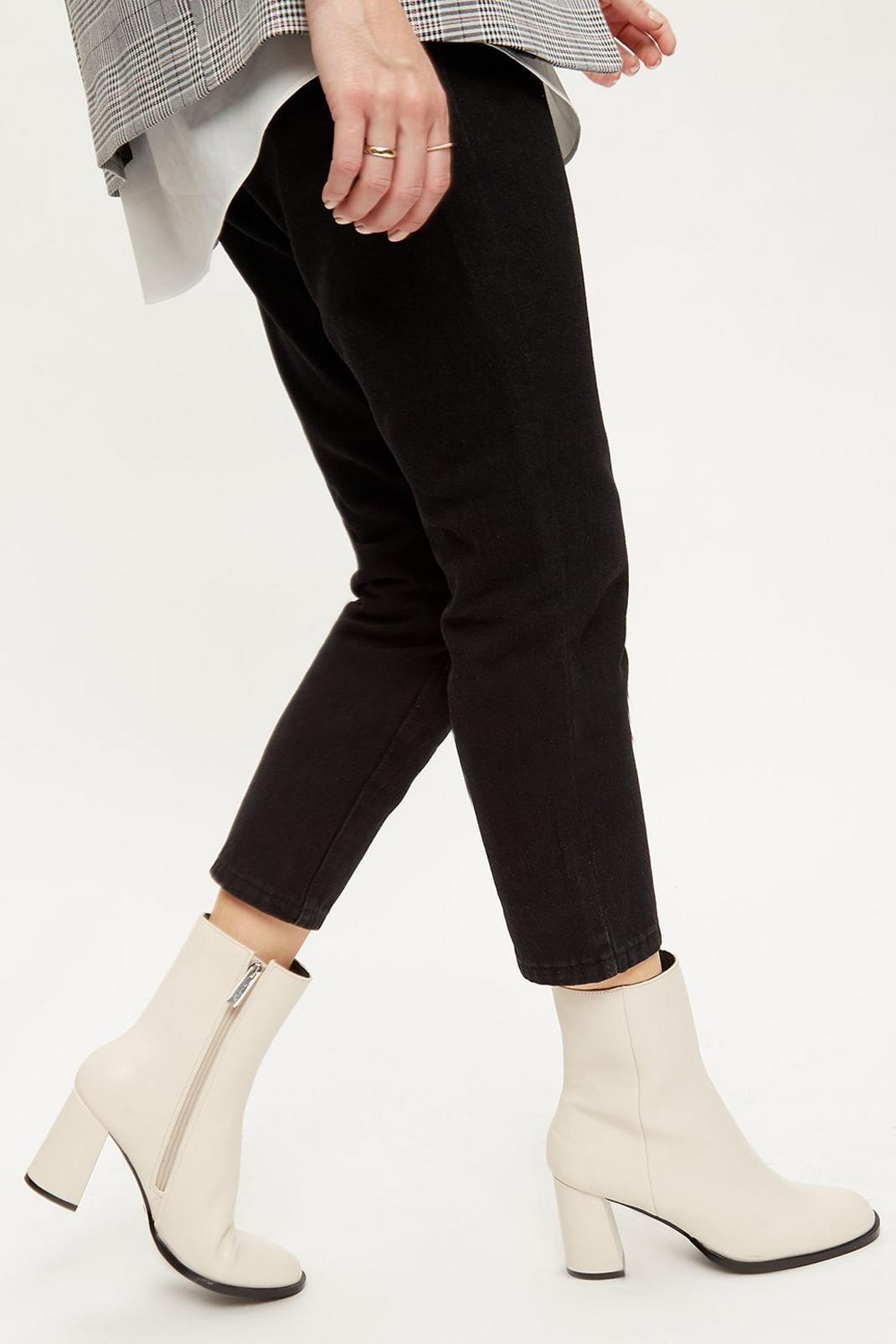 Cream Principles: Axa Heeled Ankle Boots image number 1
