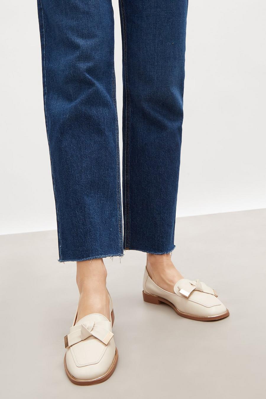 Faith: Wide Fit Bow Loafer